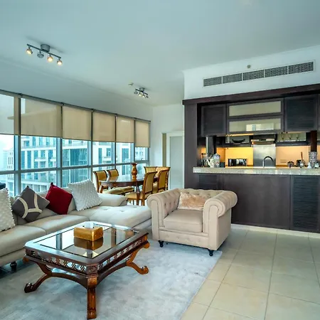 Elegant Apartment Overlooking Dubai Mall Fountain. Exterior photo